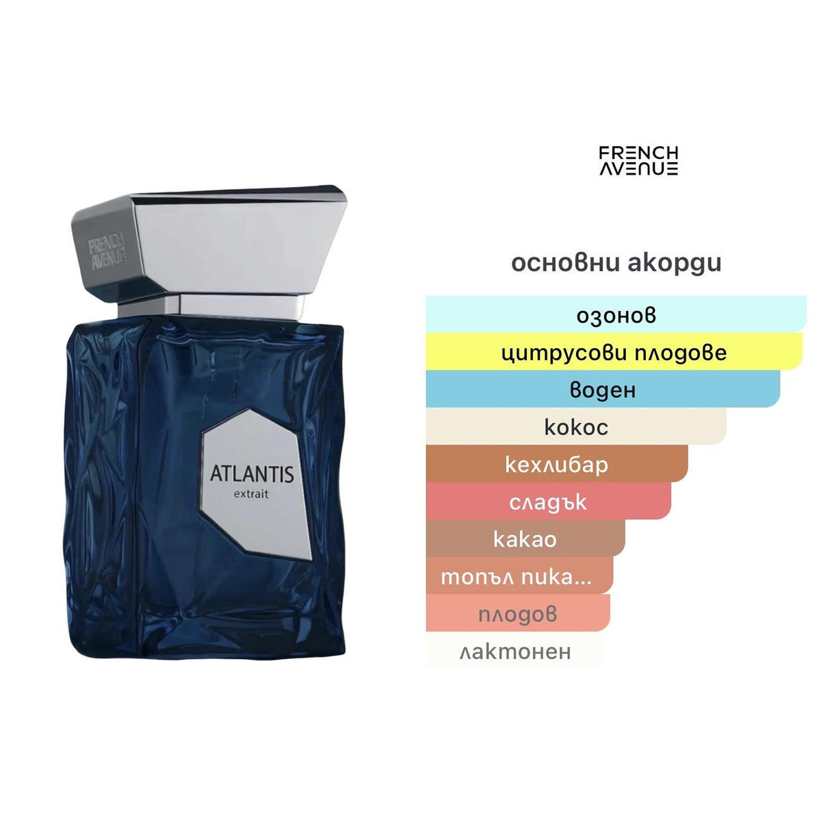 French Avenue Atlantis ExDP 100ml – оригинален парфюм, продуктова снимка 4